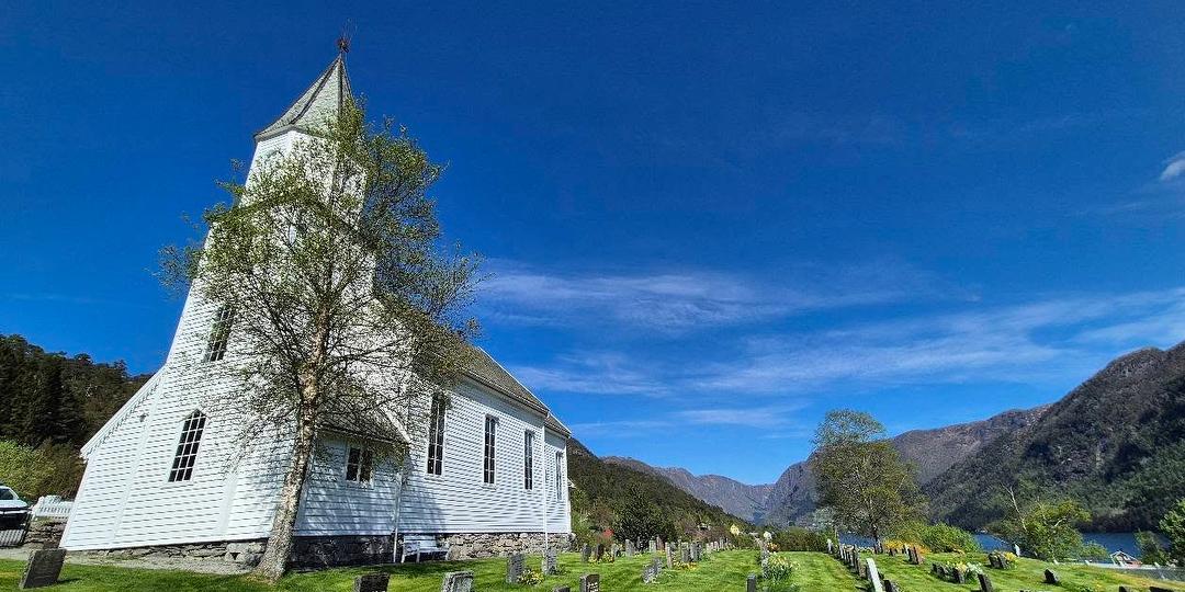 Bilde/illustrasjon for Kyrkja i Masfjorden